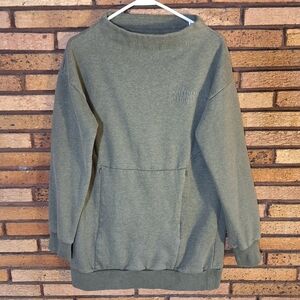 Gymshark Medium Mock Neck Green Long Sweatshirt